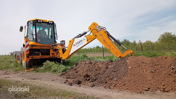 Послуги екскаватора JCB 3CX Послуги спецтехніки Водопровід (фото #1)