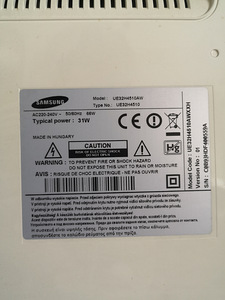 Samsung LED UE32H4510AW 32" SmartTV+Seinakinnitus (4 foto / 4)
