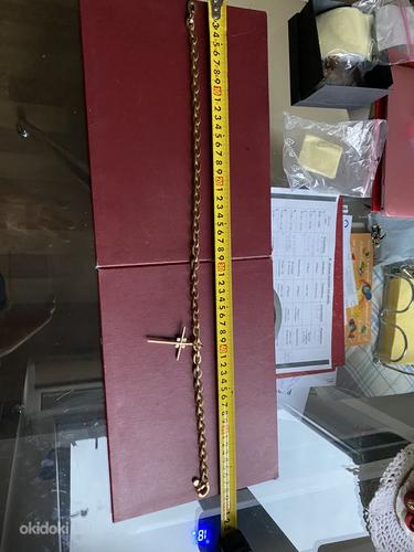Золотая цепочка с крестом, 119гр, 18к, 750 (фото #9)