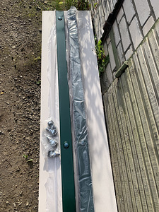 3D Tiibvärava 2 posti. 80x80x2200mm. Koos 4 hingega (3 foto / 9)