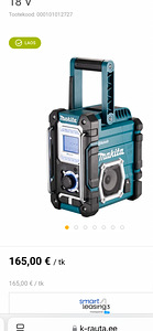 Makita raadio DMR108N. Vähe kasutatud (9 foto / 9)