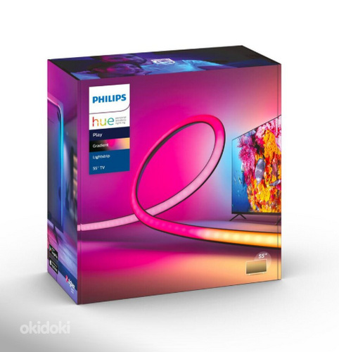 Philips Hue Play Gradient Lightstrip, 60” - 65” TV LED