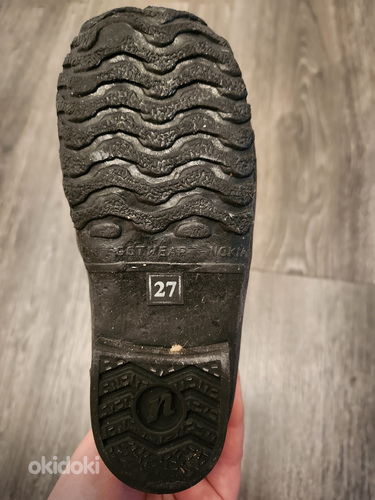 Детские ботинки NOKIAN черные/лаймовые размер 27 (фото #3)