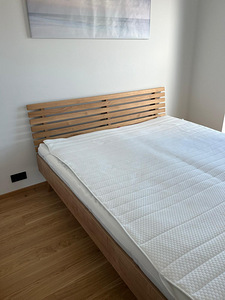 Voodi 180x200 + 2 SleepWell madratsit (kõva ja pehme) (3 foto / 3)