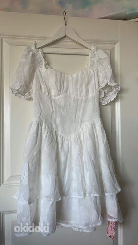 Летнее белое платье xs (фото #1)