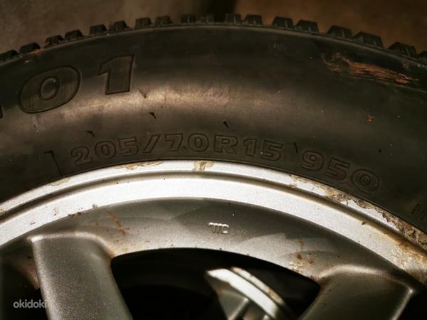 Литые диски honda CR-V orig + шипованные шины Hankook 205/70/15 (фото #6)