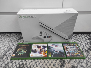 Xbox one s 1tb+pult+mängud (1 foto / 1)