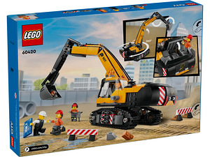 Uus Lego City 60420 Kollane Ehitus Ekskavaator (3 foto / 10)
