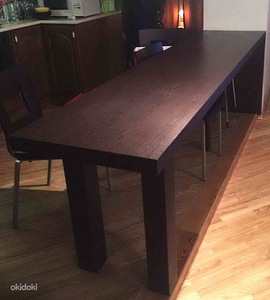 Suur laud ja 4 tooli, wanga wood, 300/60/80
