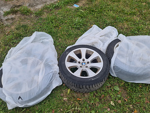 17" BMW 5X120 ДИСКИ + ШИПОВАННЫЕ ШИНЫ (1 фото из 6)