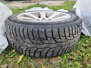 17" BMW 5X120 ДИСКИ + ШИПОВАННЫЕ ШИНЫ (6 фото из 6)