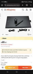 Huion graafika tahvelarvuti 1060PLUS (5 foto / 5)