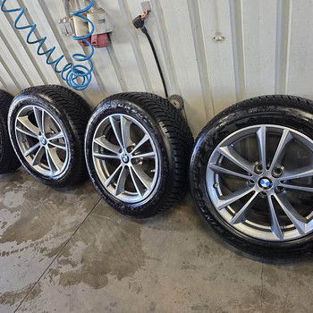 5x112 225/55/17 ET 27 диски с шинами Dunlop WinterSport 5
