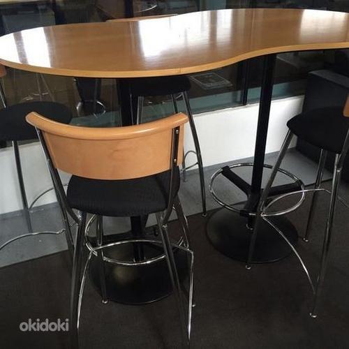 Высококачественный обеденный стол + 4 барных стула (фото #2)
