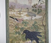 Николай Джеймс Берггольц картина маслом на холсте `` Птицы``