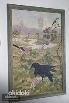 Николай Джеймс Берггольц картина маслом на холсте `` Птицы`` (фото #1)