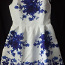 Uus kaunis kleit valge-sinine (foto #1)