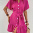 Новое платье ярко-розовое, со складками, XL (фото #1)