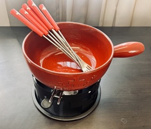 Fondüü komplekt - originaal keraamiline (2 foto / 4)