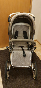 TEUTONIA ELEGANCE INCL. CHROME CHASSIS-MOUNTED CARRYCOT