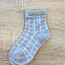 Серые клетчатые носки, размер 21-23, 24-27, 28-30 (фото #1)