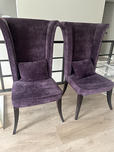 Disain tugitoolid art deco stiilis, samet (4 tk) (1 foto / 1)
