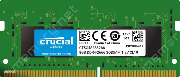 Crucial 8GB 2666MHz DDR4 (UUS) (фото #1)