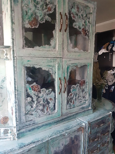 Puffet kummut kapp boho vintage stiiliga (6 foto / 9)