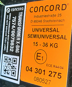 Turvatool Concord Transformer (15-36 kg) (2 foto / 3)