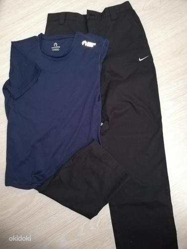 Uued Nike püksid ja North bend T-särk poisile. Kõrgus 158 (foto #1)