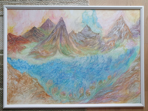 Autori töö. akvarell raamis suurusega 50x70 cm (1 foto / 2)