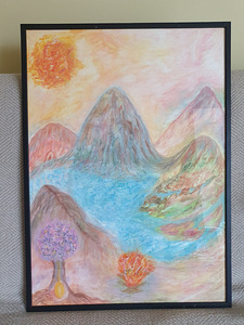 Autori töö akvarell 50x70cm (2 foto / 2)
