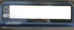 EST must auto numbrimärgi kleebised (2 foto / 2)