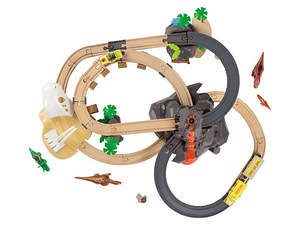 (Brio/Ikea/Lidl) Playtive Dinosaurus Park puust raudtee (3 foto / 5)