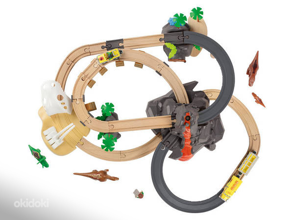(Brio/Ikea/Lidl) Деревянная железная дорога Playtive Dino (фото #3)