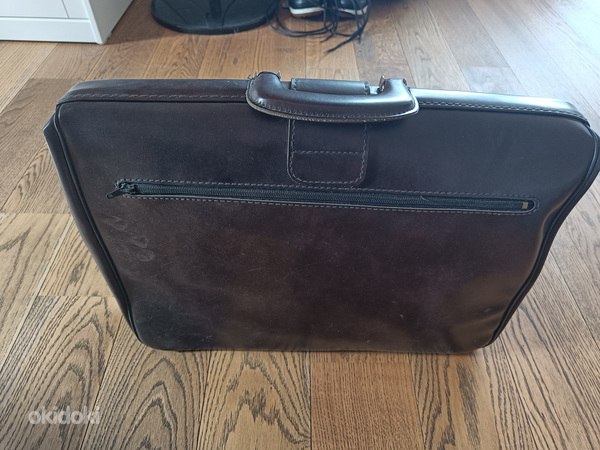 Винтажный кожаный портфель (фото #2)