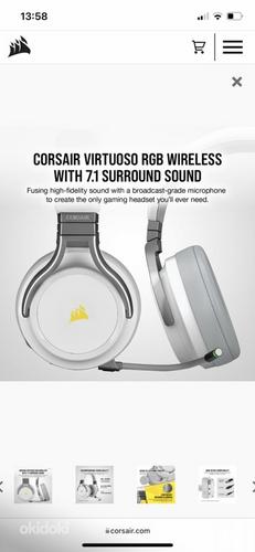Corsair virtuoso rgb wireless белый (фото #5)