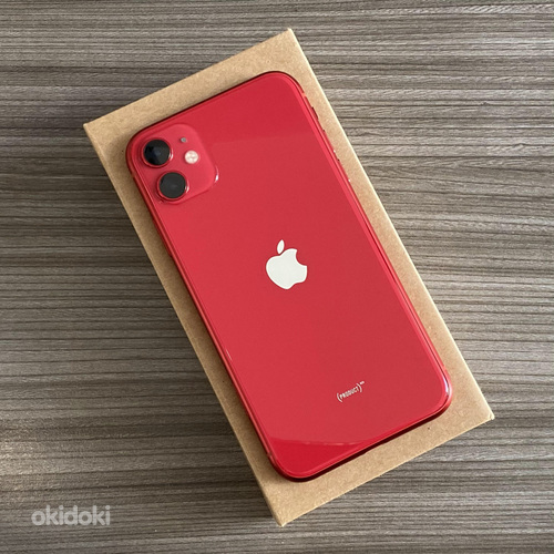 iPhone 11 64Gb красный в хорошем состоянии (фото #2)
