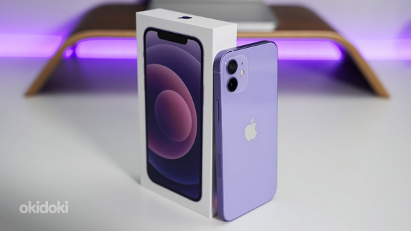 iPhone 12 128GB фиолетовый В хорошем состоянии (фото #1)