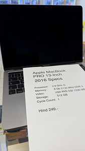 Apple Macbook Pro 13 (2016) Heas seisukorras (2 foto / 4)