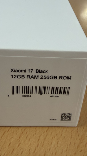 Xiaomi 17 256Gb Black uus