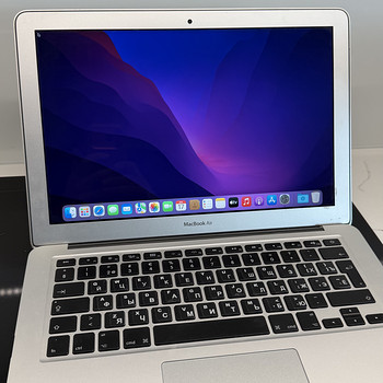 Macbook air 13 (2017) 1.6 ghz 8gb 256Gb, серебристый, в очень хорошем состоянии