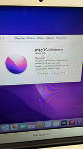 Macbook air 13 (2017) 1.6 ghz 8gb 256Gb, серебристый, в очень хорошем состоянии (3 фото из 6)