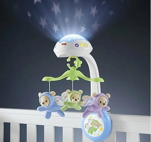 Fisher Price voodikarussell, muusikakarussell mobiil. (1 foto / 2)
