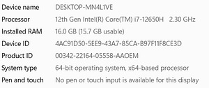 MSI Thin GF63 | i7-12650H RTX 4050 (4 foto / 5)