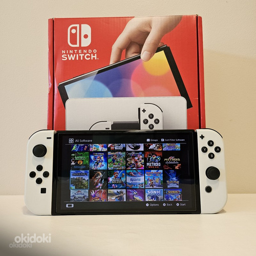 Nintendo Switch OLED CFW + 35 mängu + 256GB SD