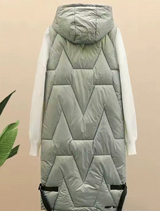 Длинный теплый жилет с капюшоном XXXL (2 фото из 8)