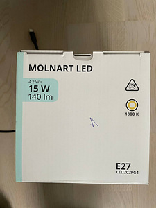 Ikea MOLNART lambipirn uus (1 foto / 3)