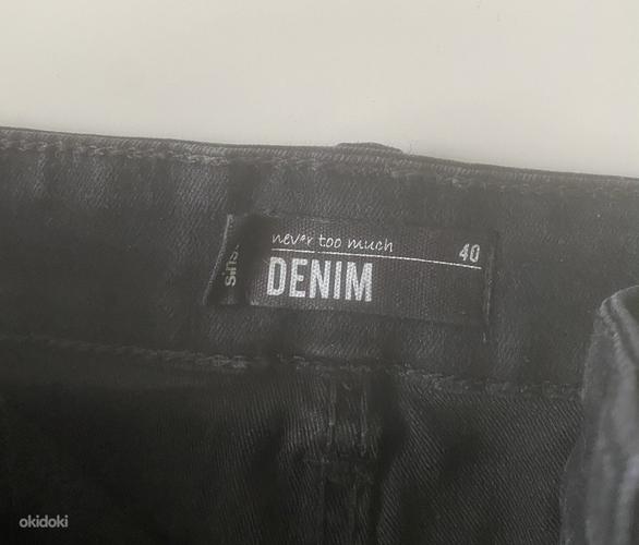 Черные джинсовые шорты (фото #3)