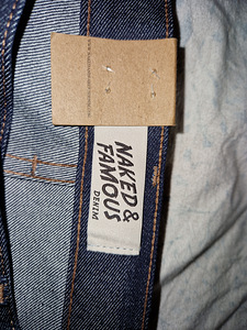NAKED & FAMOUS DENIM Jeans Super Guy - Milk Selvedge (9 foto / 10)